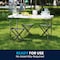 Flash Furniture Rectangle Wh 24X48 Plastic Fold Table, 23.75" W, 47.75" L, 29.25" H, Plastic Top, White DAD-YCZ-122Z-2-GG - alternate 6